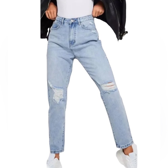 Missguided Riot High Rise Mom Jeans - Picture 1 of 9